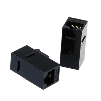 

2 Pcs Unshielded Pass-through Module UTP Network Module RJ45 Connector Adapter