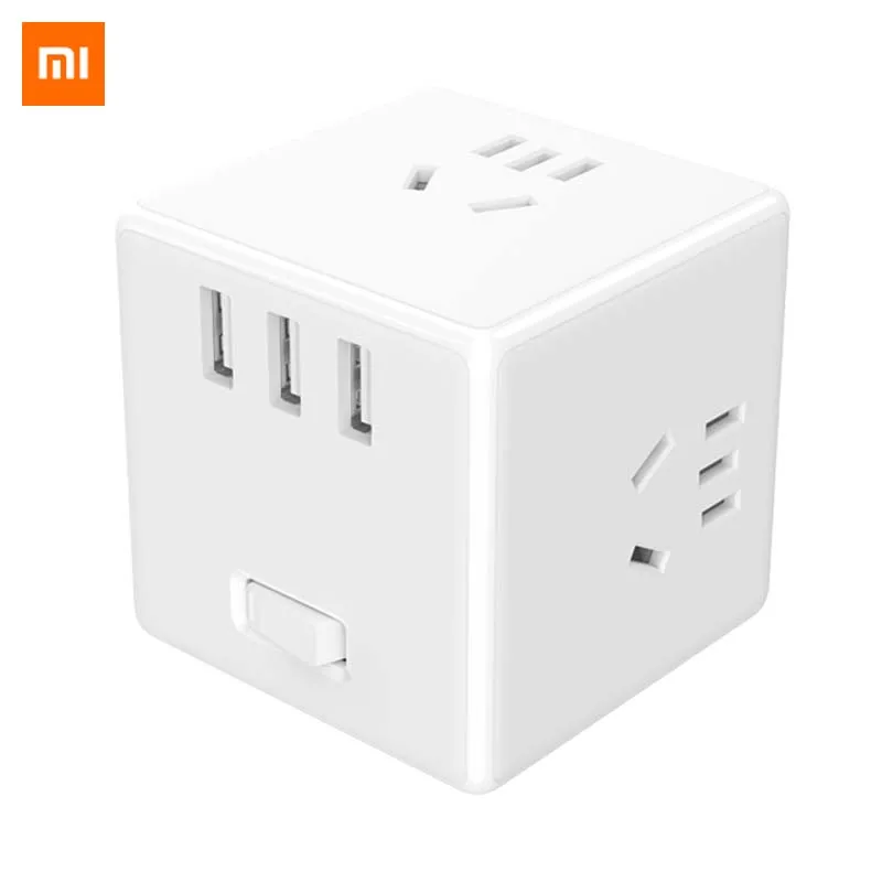 Оригинальное зарядное устройство Xiaomi Mijia Magic Cube адаптер для удлинителя 6 портов