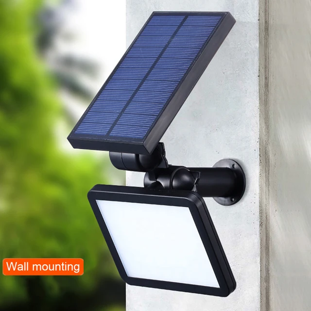 Solar Power Lámpa 48 Led -Ek Napenergia Utcai A Kültéri Kerti Fali Udvarhoz Biztonsági Világítás Terhelhető Világítási Szög 280 Lm - Image 5