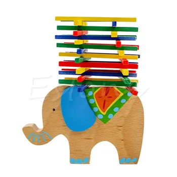 

Baby's Educational Balancing Elephant/Camel Blocks Kids Wooden Toys For Child