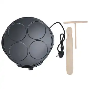 

Electric Pancake Machine 4 Hole Crepe Maker Multifunctional Egg Omelet Pie Pancake Baking Kitchen Cooking Tools EU Plug 220-240V