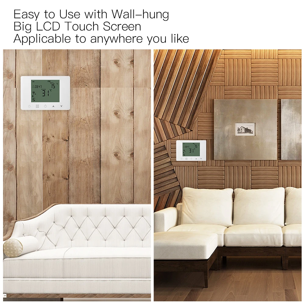 WiFi Smart Thermostat Wall-Hung Gas Boiler Heating Temperature Controller Work with Alexa Google Home WiFi Smart Thermostat Wall-Hung Gas Boiler Heating Temperature Controller Work with Alexa Google Home