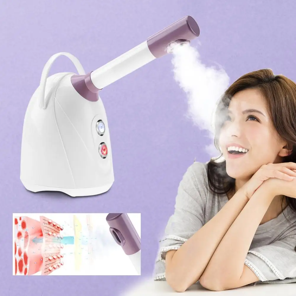 

Hot/Cold Spray Ion Steamer Exhaust Toxin Softening Wrinkles Deep Cleansing Pores Rejuvenation Nursing Beauty Salon Spa Household