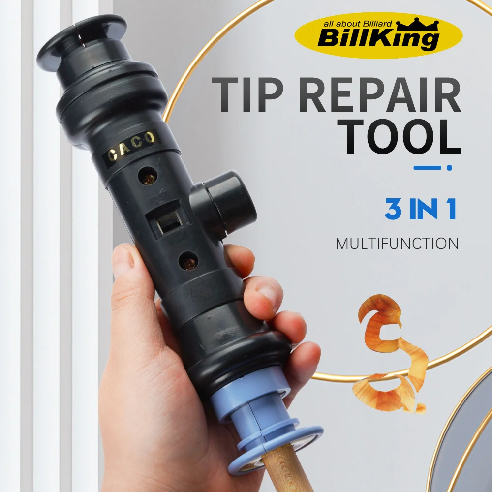 Billking Tip Tool Ferrule Billiards 3 in 1 Tip Plate Trimmer Tip Side