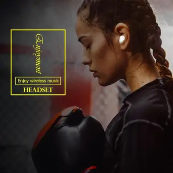 

A6S TWS Bluetooth Stereo Earphones Calling Music Handsfree Mic In-Ear Earbuds Compliance with Ergonomic Design Comfort