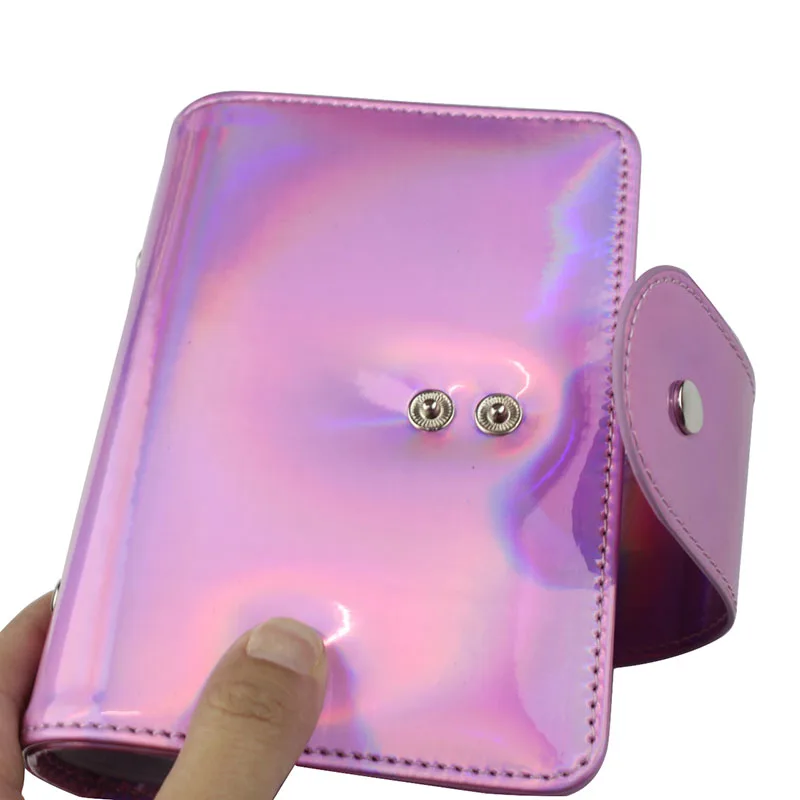 20 слотов голографическая розовая штамповочная пластина чехол лазер 6x12 см дизайн ногтей тарелка-Органайзер держатель сумка JT286