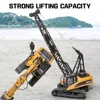 HUINA 1:14 RC Truck Crawler Alloy Tractor Engineering Car 2.4GHz Remote Controlled Car 15 Channel RC Crane Toys for Boys Kids 1