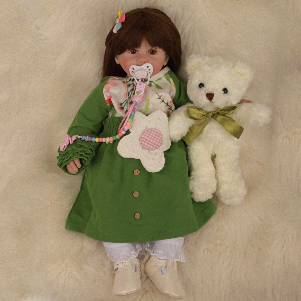 2" так по-настоящему как Bebe Reborn Baby Princess Куклы Мягкие силиконовые мягкие куклы ткань тело новорожденные младенцы для детей Рождественский подарок