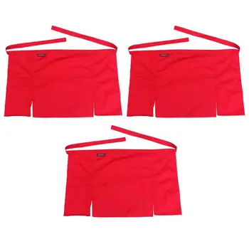 

3PCS Cooking Apron Half Body Multi-pack Split Apron Sleeveless Water and Oil Proofing Housework Apron for Home Restaurant Cafe