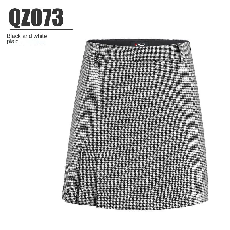 PGM Golf Skirt Women Autumn Winter Slim Warm Skater Skirts Ladies High Waist Golf Mini Skirts Stylish Shorts Clothes QZ073