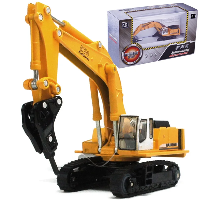 

Cadeve Alloy 1: 87 Toy Drilling Machine Pickaxe Machine Engineering Vehicle Model Toys 625016 Boxed