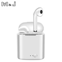 M & J Wireless i7S Tws słuchawki douszne Bluetooth słuchawki douszne do iphone'a Samsung iPhone Smart Phone Retail box