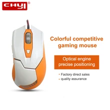 USB chyi Проводная игровая компьютерная мышь 6 кнопок оптический геймер Mause 3D эргономичный 1600 dpi компьютерные мыши с подсветкой для IOS ПК ноутбука Macbook игры