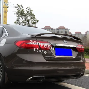 

Use For Ford Taurus 2015--2019 Year Spoiler ABS Plastic Carbon Fiber Look Rear Trunk Wing Car Body Kit Accessories
