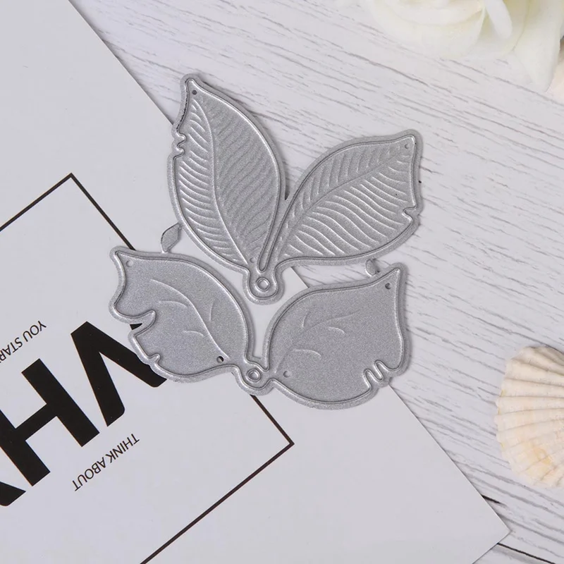 

Two Leaves Paper Craft Carbon Steel Metal Cutting Dies For DIY Scrapbooking Photo Album Decorative Embossing Folder Stencil