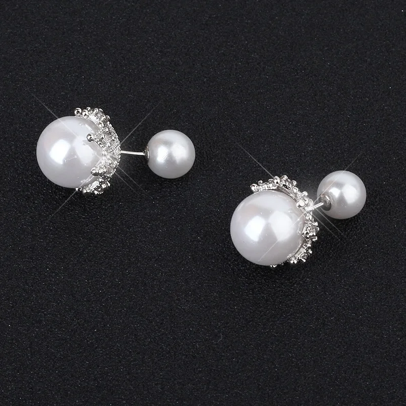 

Elegant Women Earrings Fashion Imitation Pearl Stud Earrings Vintage Statement Jewelry Women Accessories Girl Gift