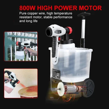 

220V 800W Cart Type Electric Spray Gun Removable High Pressure Electric Spray Paint Gun Home Electric Paint Sprayer Atomization