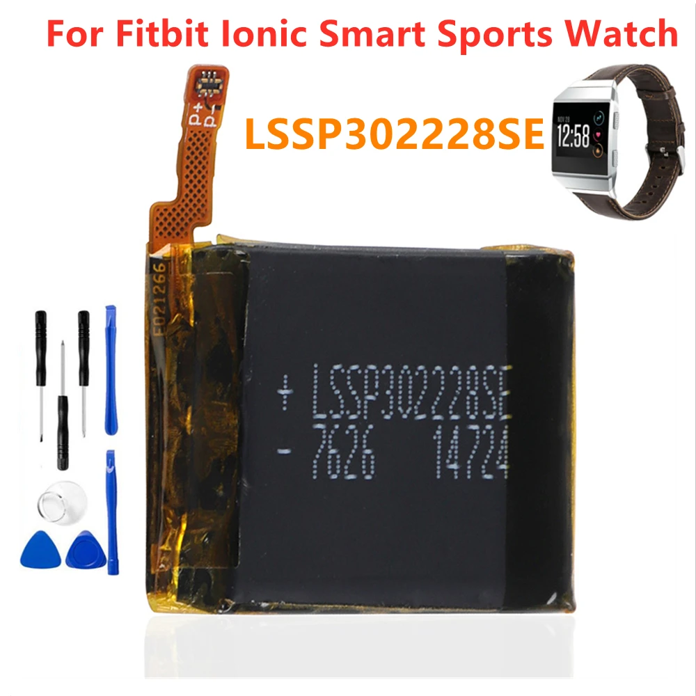 Original Replacement Battery For Fitbit Ionic Smart Sports Watch  Lssp302228se Genuine Watch Battery 195mah - Mobile Phone Batteries -  AliExpress