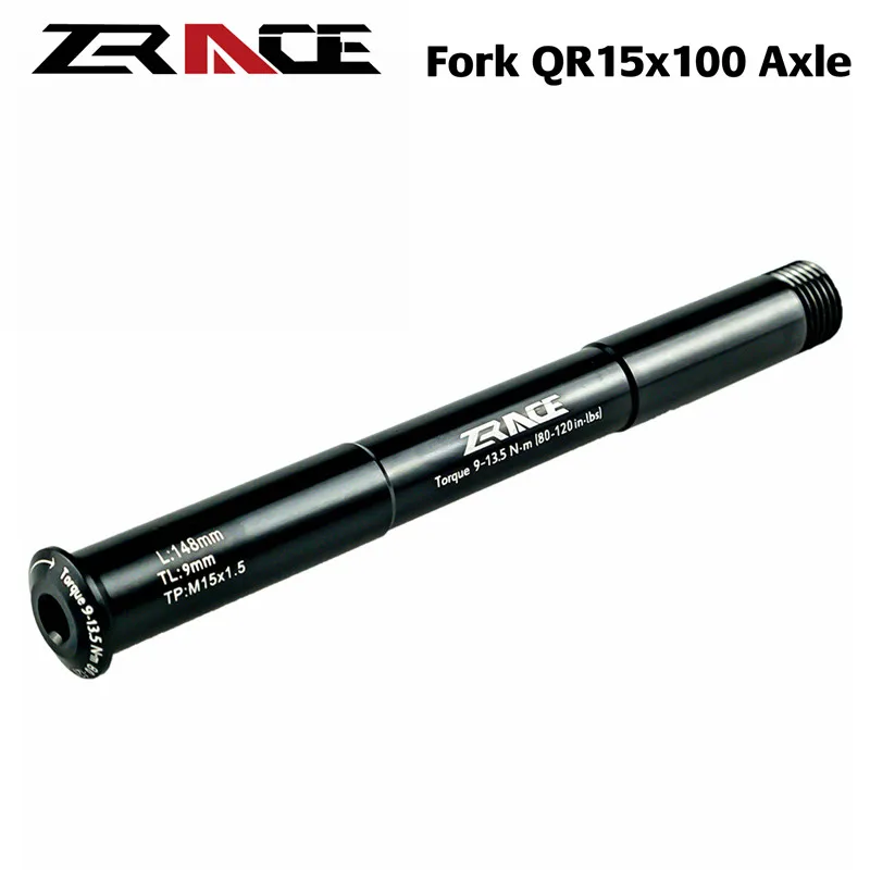 

ZRACE MTB Bike Fork QR15x100 Thru Axle Lever Hub Bicycle Accessories Compatible for ROCKSHOW , AL 7075 15 X 100