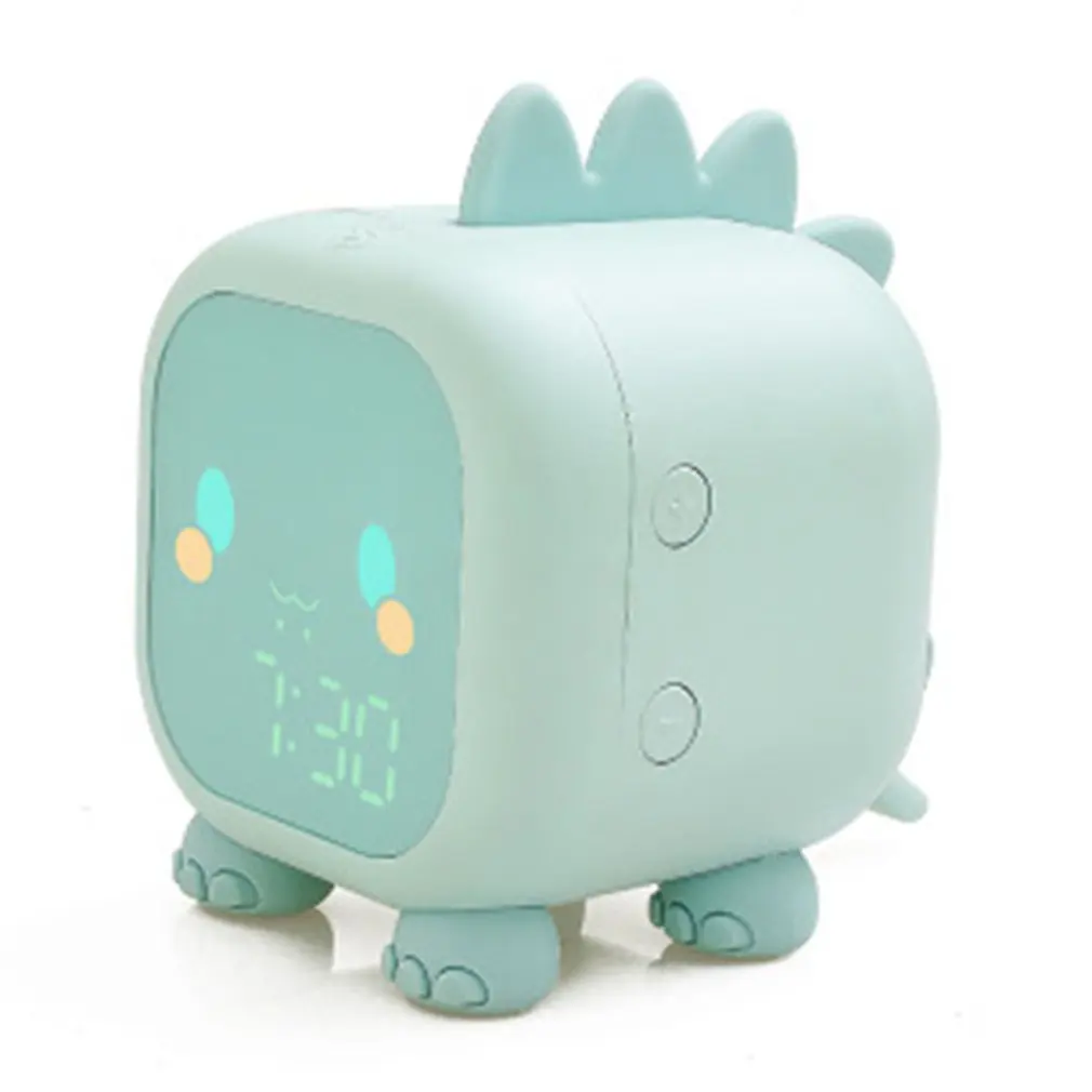 Electronic clock LED Cartoon alarm with voice control digital Living room decoration Home modern | Дом и сад