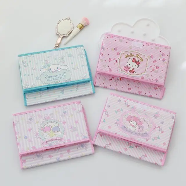 Melody Cinnamoroll персонажи Little Twin Stars Pu складная коробка Кукла для хранения коллекции для девочек#2626