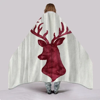 

Elk Nap Decoration Blanket For Sofa Bed Microfiber Coral Fleece Blanket Thick Warm Bedspread Bed Cover Throw Blankets