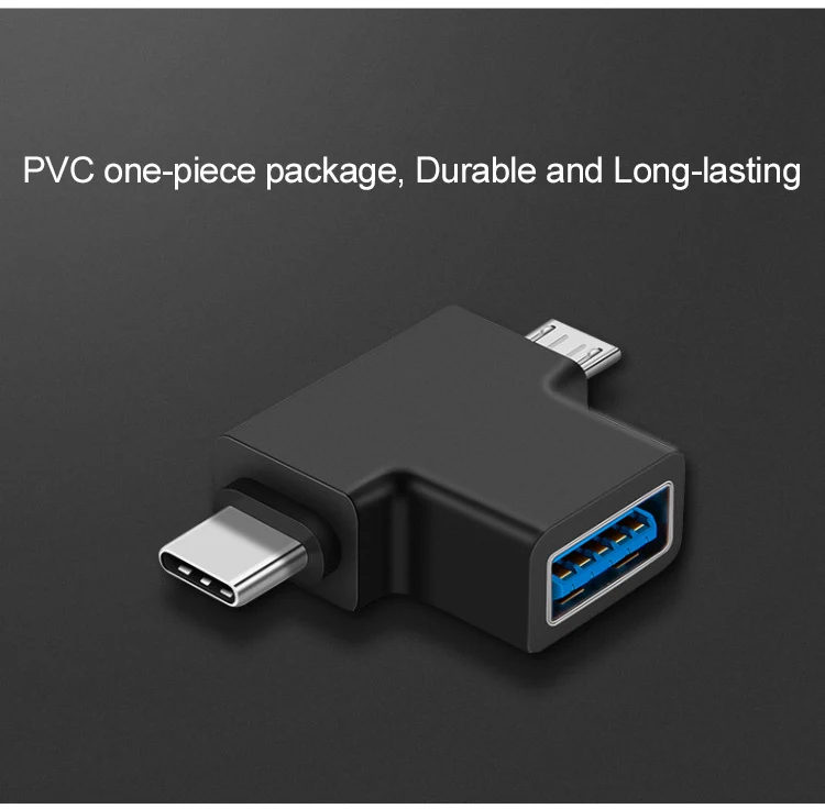 Utai J15 тип-c OTG адаптер USB3.0/тип-c/Micro USB 3в1 конвертер для Android USBC разъем OTG мульти адаптеры для мыши OTG