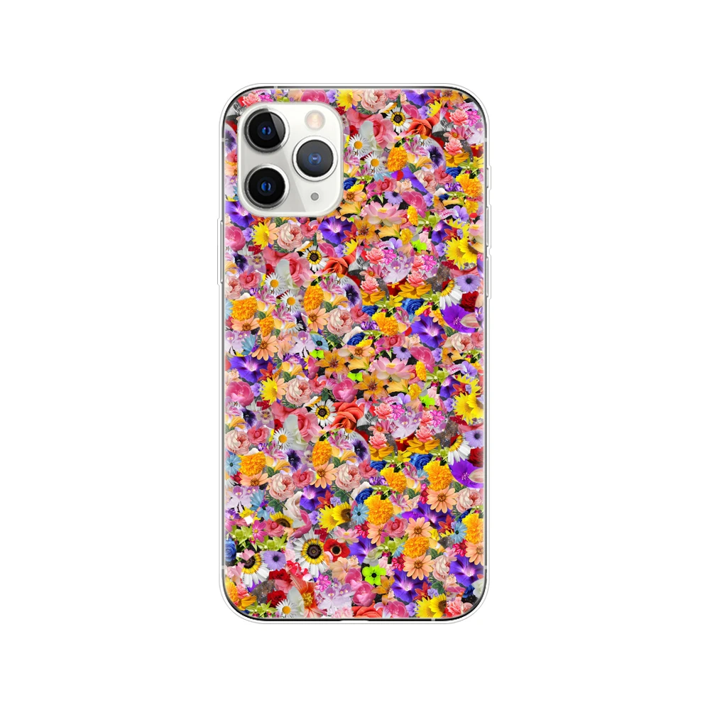 34338 Силиконовый чехол для iphone 11 крышка раскладной; Мягкий ТПУ на iphone 11 pro max одиннадцать кейс бампер принципиально кожи противоударный(цветочки, кошечки - Цвет: 34338