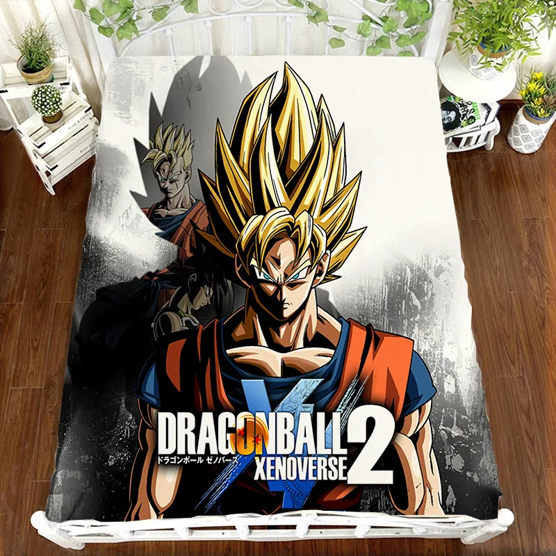 DRAGON BALL Z Аниме Печать простыня Vegeta Сон Гоку Zetto покрывало детская комната Простыня Постельное белье(без наволочки