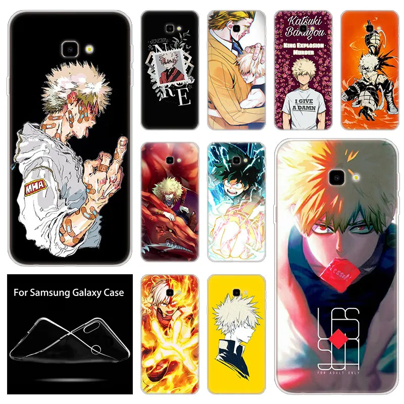 

Silicone Case Anime Katsuki Bakugou For Samsung Galaxy J8 J6 J4 J2 Pro 2018 Core J6 J7 Prime J3 2016 J5 2017 EU J4 Plus Cover