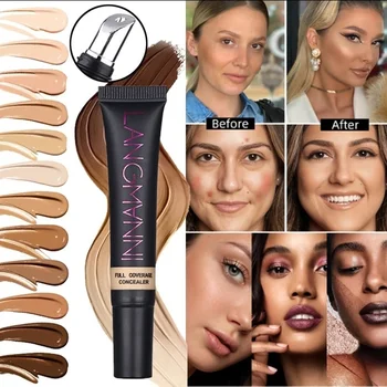 

Makeup Base Tatoo Consealer Full Cover Liquid Base Primer Corrector Concealer Cream Face Foundation Contour Palette Maquiagem