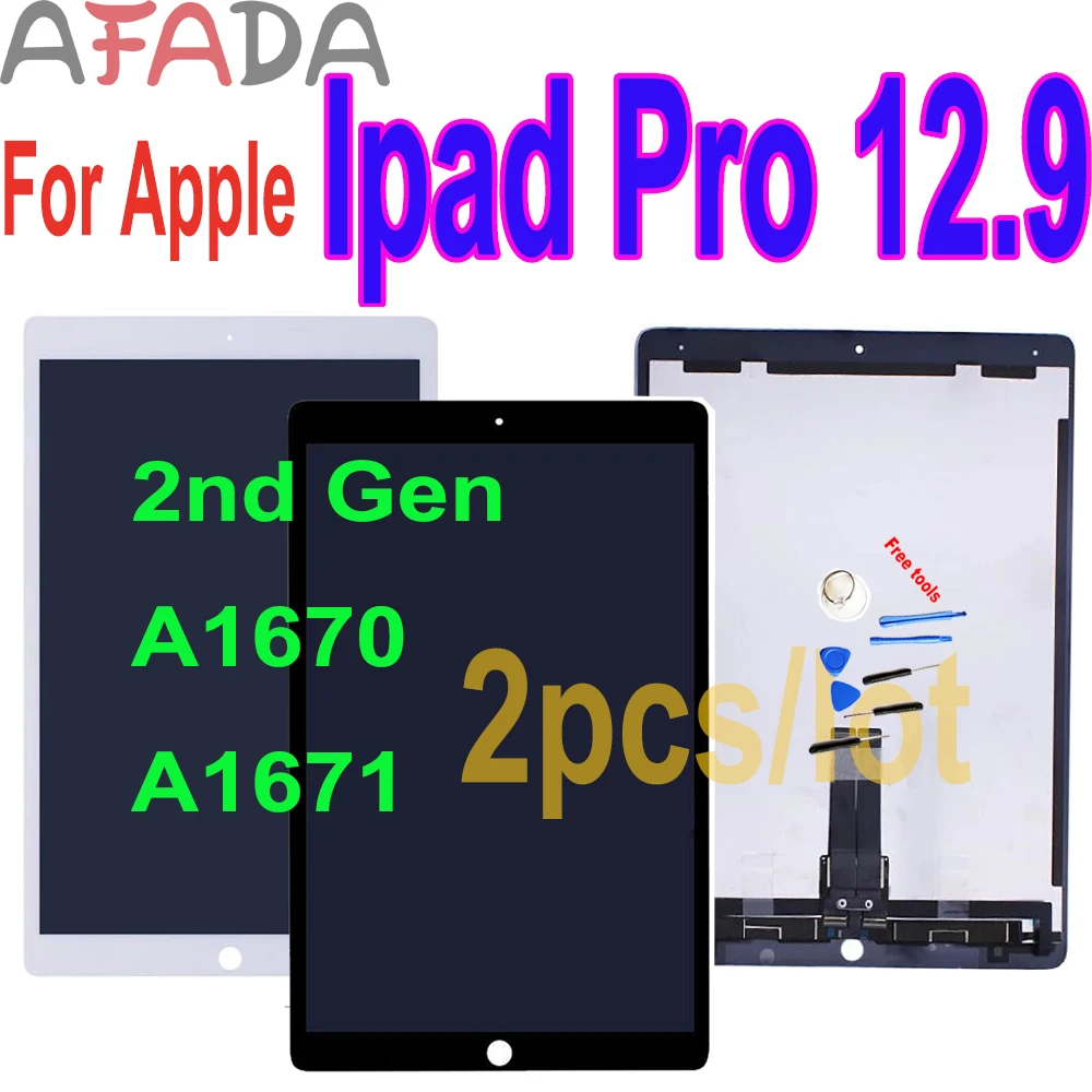 2 шт. ЖК-дисплей 12 9 дюйма для iPad Pro 2nd A1670 A1671 запасная часть ремонта Ipad | Компьютеры и