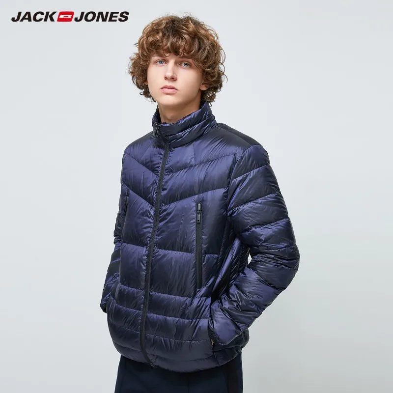

JackJones Men's Warm Regular Fit Windproof Zip Stand-up Collar Comfortable Down Jacket| 219312517