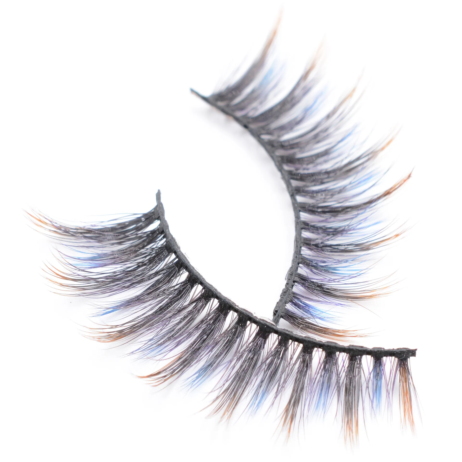 

3D Mink Lashes Natural Long False Eyelashes Colored Customization Fake Lashes Makeup Extension Eyelashes Fluttery Lashes