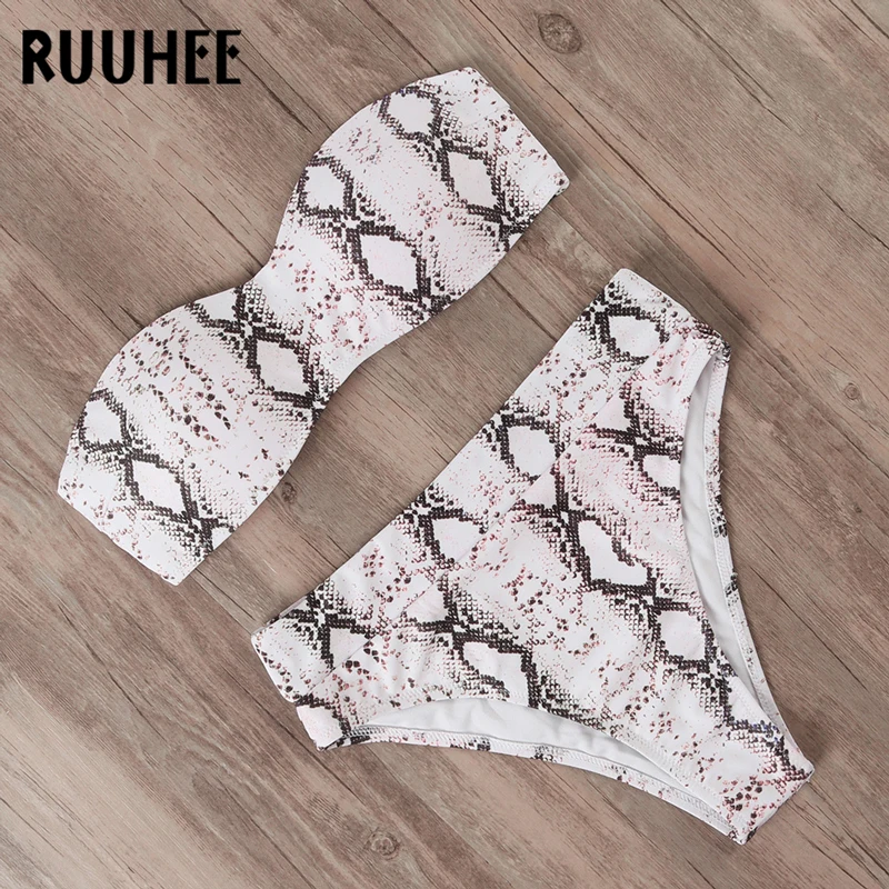 RUUHEE, новинка, бикини, купальник для женщин, высокая талия, купальник, бикини, набор, пуш-ап, бандаж, купальник для женщин, женская летняя пляжная одежда