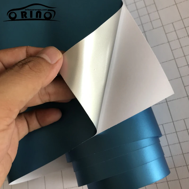 Light Blue Metallic Vinyl Film Wrap-5