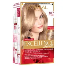 Крем-краска стойкая для волос L'Oreal Paris «Excellence», мистический блонд, тон 8.12