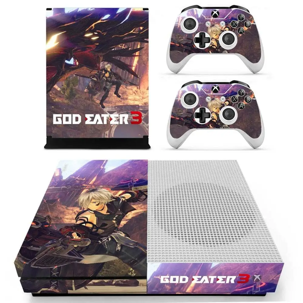 YS-xboxoneS-1303 God Eater стикер s для Xbox One S кожа Виниловая наклейка Pegatina для Xbox one тонкая консоль и два контроллера шкуры - Цвет: YS-xboxoneS-1303