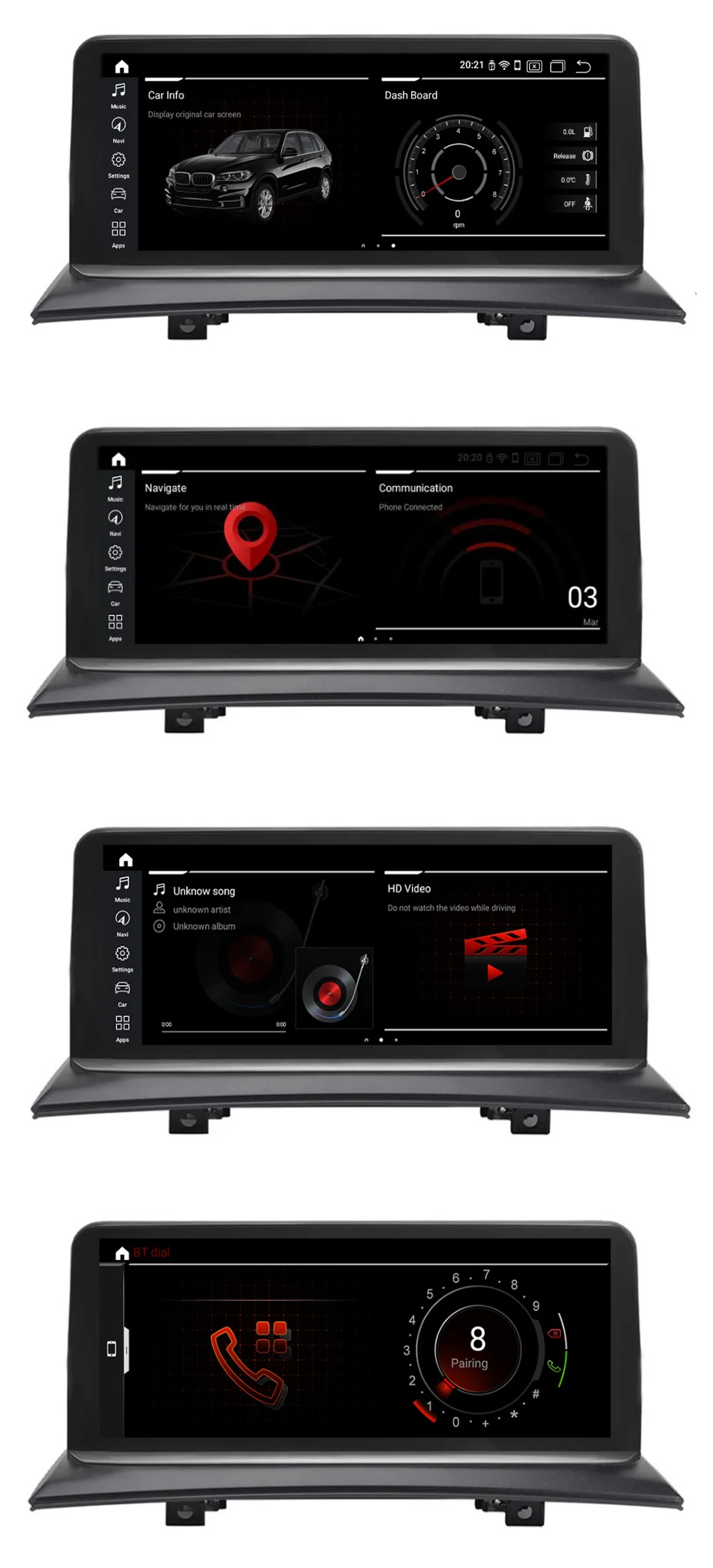 Ips Android 9,0 автомобильный мультимедийный плеер gps навигация радио для BMW X3 E83 2004-2010 автомобиль без экрана 4 Гб+ 64 Гб 4G LTE