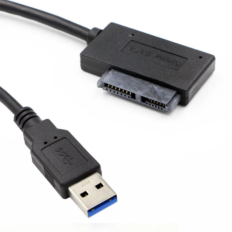  Professional USB 3.0 to 7+6 13Pin SATA Cable Indicator for Notebook's DVD/CD-ROM for HDD Caddy Driv
