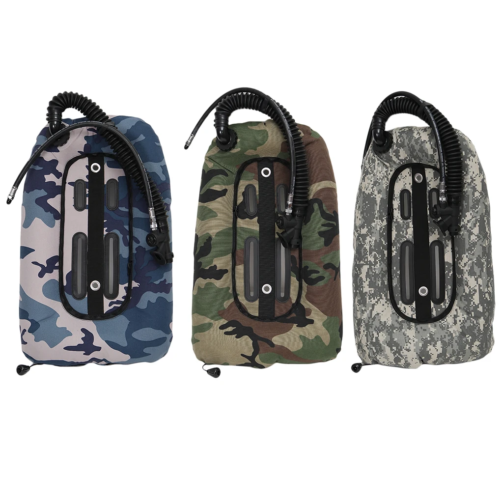 Camo Дайвинг пончик крыло 18lb/8,1 кг с одной трубкой Подводное плавание BCD Tech задняя пластина для дайверов техника оборудование