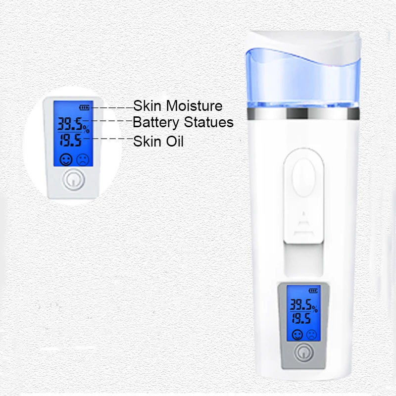 Facial Streamer Nano Mist Sprayer Moisturizing test Skin moisture mobile battery power bank Beauty Instruments device 5