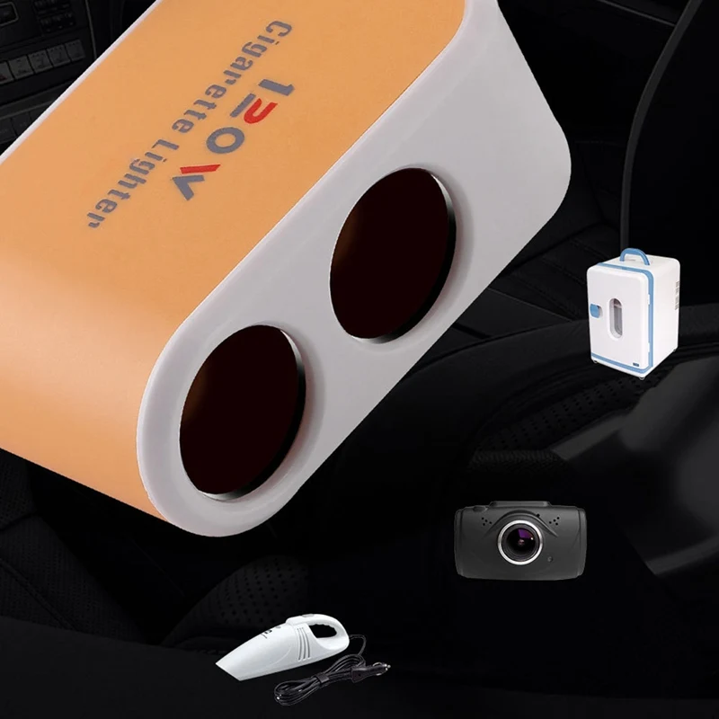 Universial 2 Way двойной автомобильный прикуриватель Разветвитель 12 в USB зарядное устройство адаптер питания автомобильный интерьерный аксессуар 4 цвета