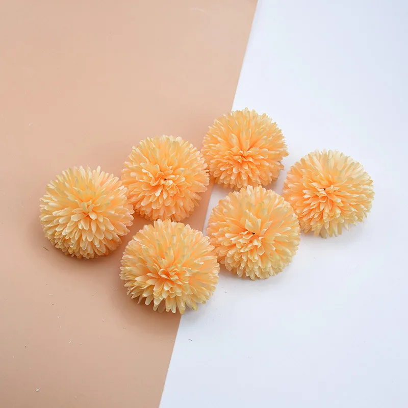 One Head 9cm Chrysanthemum Artificial Silk Flower Head For Home Wedding Party Scrapbooking DIY Accessories