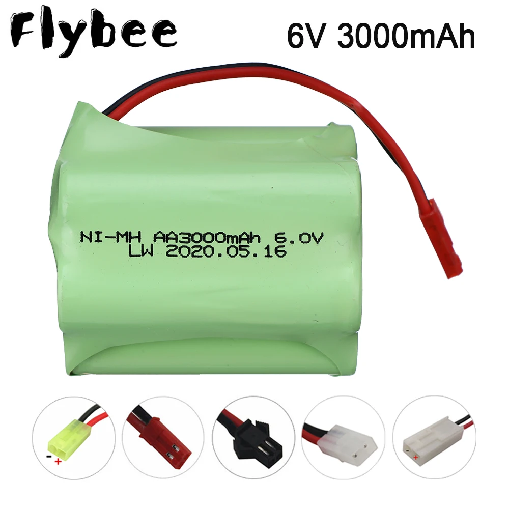 6v 3000mAh AA NIMH батарея для RC автомобилей Роботы танки пистолет лодки NiMH Aa 2400mah