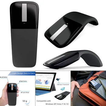 

2.4G Wireless Foldable Mouse with USB Receiver for Laptop PC HJ55