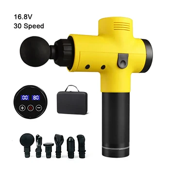 

Massage Gun Impact Gun Sport Therapy Muscle Massager Body Relaxation Pain Relief Slimming Shaping Massager With LCD Display