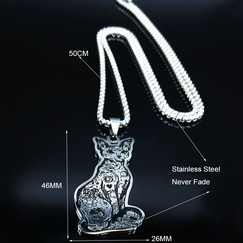 Fashion Canadian Hairless Sphynx Cat Stainless Steel