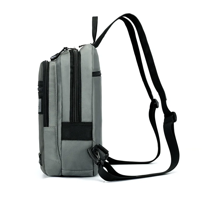 

Multi-functional Men Chest Pack Versatile One-Shoulder Handbag Light Waterproof Nylon Bag Large Capacity Travel Backpack
