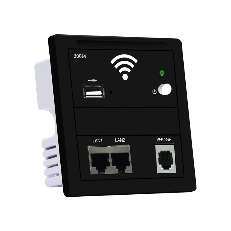 300 Мбит/с Wi Fi розетка USB зарядка настенная беспроводная AP роутер для